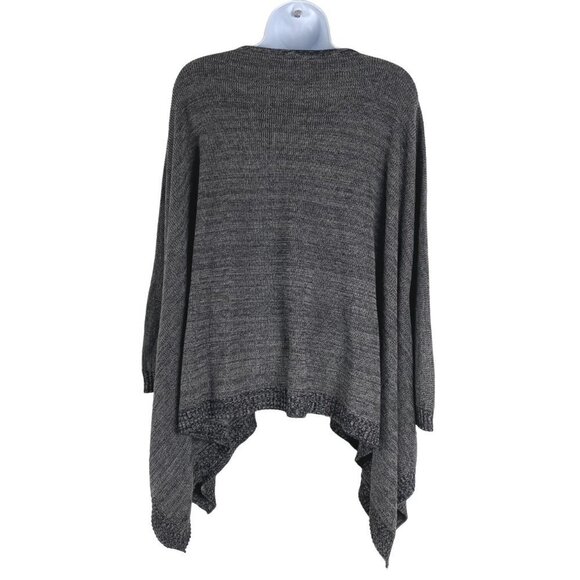 Lululemon Divinity Scarf Poncho Black Heathered Core Medium Grey One Size FS-974 - Picture 5 of 8